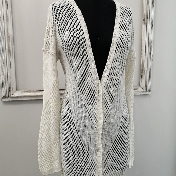 Anna Scott Midi Cream Cardigan - Picture 2 of 7